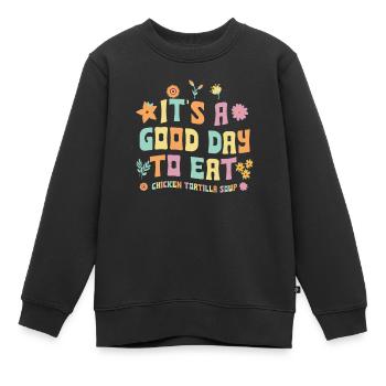 rHähnchen Tortilla Suppe - Kinder Premium Organic Sweatshirt - Schwarz - Vorne - AI Model Kid Female (0cm)