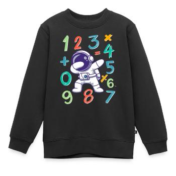 Nombre jour enfants Maths Day enfants Calculateur de costume - Sweat Premium enfant bio - noir - Devant - AI Model Kid Female (0cm)