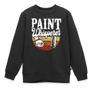 House Painter Decorator The Paint - Kinder Premium Organic Sweatshirt - Schwarz - Vorne - AI Model Kid Female (0cm)