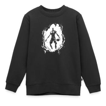 Basketball Basketballer - Kinder Premium Organic Sweatshirt - Schwarz - Vorne - AI Model Kid Female (0cm)
