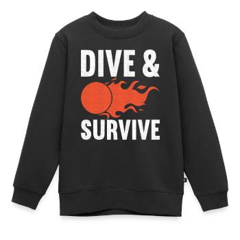 Ballon chasseur Ballon chasseur - Sweat Premium enfant bio - noir - Devant - AI Model Kid Female (0cm)