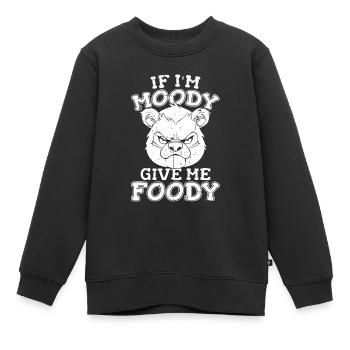Großer Panda Pandabär Lustig - Kinder Premium Organic Sweatshirt - Schwarz - Vorne - AI Model Kid Female (0cm)