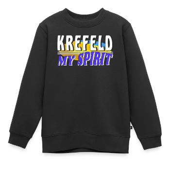 KREFELD MON - Sweat Premium enfant bio - noir - Devant - AI Model Kid Female (0cm)