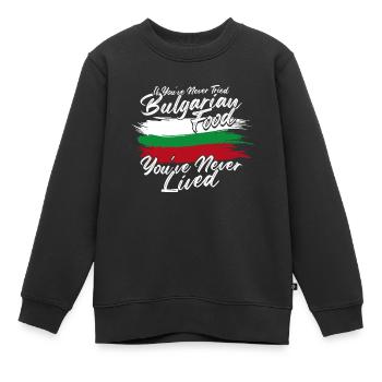 Bulgarie Bulgarie - Sweat Premium enfant bio - noir - Devant - AI Model Kid Female (0cm)