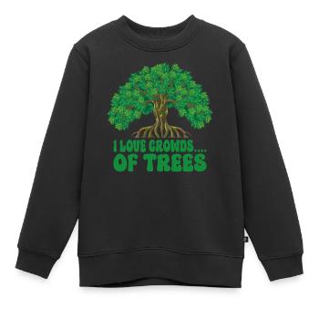 Défenseurs des arbres et écologistes - Sweat Premium enfant bio - noir - Devant - AI Model Kid Female (0cm)