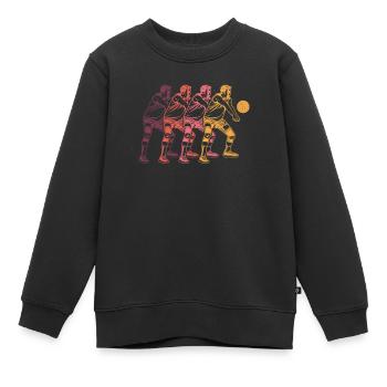 Volleyball Volleyballer - Kinder Premium Organic Sweatshirt - Schwarz - Vorne - AI Model Kid Female (0cm)