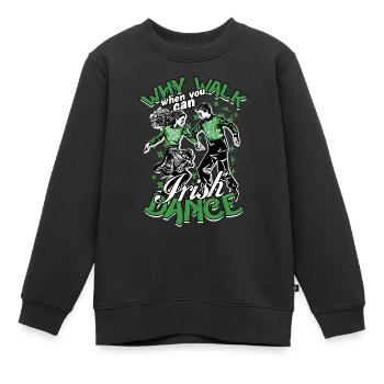 Irish Dance Irischer Tanz Feis - Kinder Premium Organic Sweatshirt - Schwarz - Vorne - AI Model Kid Female (0cm)