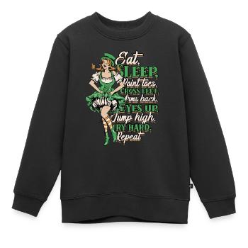 Irish Dance Irischer Tanz Feis - Kinder Premium Organic Sweatshirt - Schwarz - Vorne - AI Model Kid Female (0cm)
