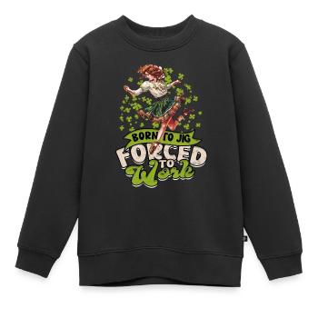 Irish Dance Irischer Tanz Feis - Kinder Premium Organic Sweatshirt - Schwarz - Vorne - AI Model Kid Female (0cm)