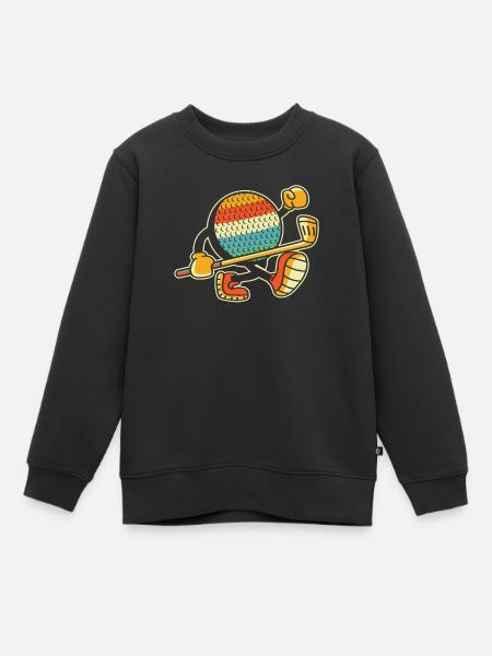 Golf Golfer Golfen - Kinder Premium Organic Sweatshirt - Schwarz