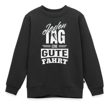 Jeden Tag eine gute Fahrt - Skiurlaub & - Kinder Premium Organic Sweatshirt - Schwarz - Vorne - AI Model Kid Female (0cm)