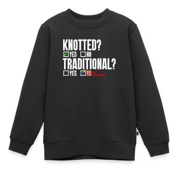 Gay Pride Hochzeit Homo-Ehe - Kinder Premium Organic Sweatshirt - Schwarz - Vorne - AI Model Kid Female (0cm)