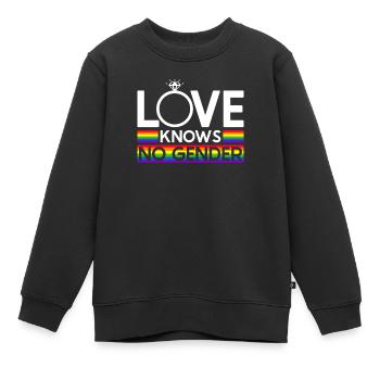 Gay Pride Hochzeit Homo-Ehe - Kinder Premium Organic Sweatshirt - Schwarz - Vorne - AI Model Kid Female (0cm)
