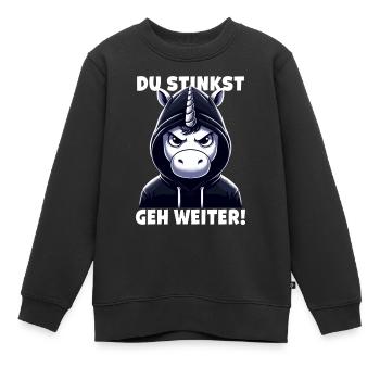Tu pues Va sur Sarcastique - Sweat Premium enfant bio - noir - Devant - AI Model Kid Female (0cm)