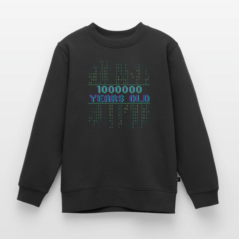 64e anniversaire 64 ans Codeur de code binaire Sweat Premium enfant bio