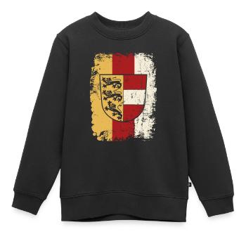 Armoiries du drapeau de l’Autriche Lion - Sweat Premium enfant bio - noir - Devant - AI Model Kid Female (0cm)