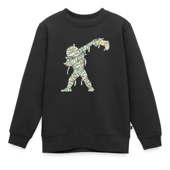 Halloween Dabbing Mummy Gamer - Kinder Premium Organic Sweatshirt - Schwarz - Vorne - AI Model Kid Female (0cm)