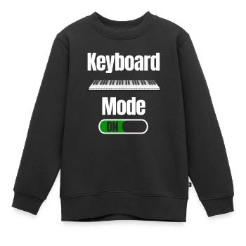 Keyboard mode On Player Waltz Keyboarder - Kids Premium Organic Sweatshirt - black - Front - AI Model Kid Female (0cm)