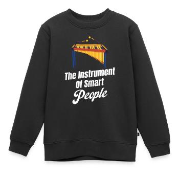 Das Instrument Der Klugen Leute Marimba-liebhaber - Kinder Premium Organic Sweatshirt - Schwarz - Vorne - AI Model Kid Female (0cm)