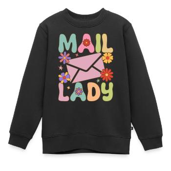 Postdienst weibliche Postangestellte - Kinder Premium Organic Sweatshirt - Schwarz - Vorne - AI Model Kid Female (0cm)