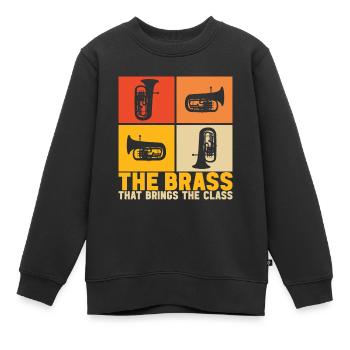 Euphonium Euphoniumspieler - Kinder Premium Organic Sweatshirt - Schwarz - Vorne - AI Model Kid Female (0cm)