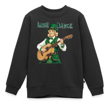IRISH DANCE - Kinder Premium Organic Sweatshirt - Schwarz - Vorne - AI Model Kid Female (0cm)