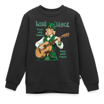 IRISH DANCE - Kinder Premium Organic Sweatshirt - Schwarz - Vorne - AI Model Kid Female (0cm)