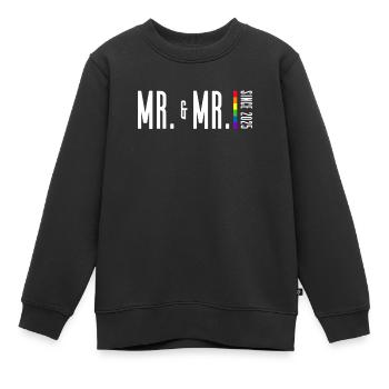 Gay Pride Hochzeit 2025 Homo-Ehe - Kinder Premium Organic Sweatshirt - Schwarz - Vorne - AI Model Kid Female (0cm)