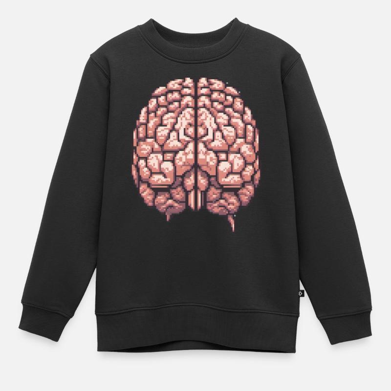 Mindful Pixels - Kids Premium Organic Sweatshirt - black