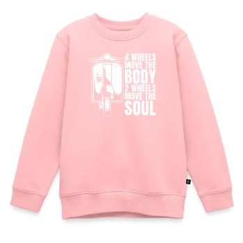 Trottinette - Sweat Premium enfant bio - rose - Devant - AI Model Kid Female (0cm)