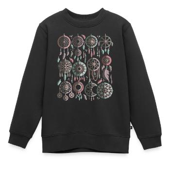 Attrape-rêves - Sweat Premium enfant bio - noir - Devant - AI Model Kid Female (0cm)