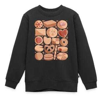 Kekse - Kinder Premium Organic Sweatshirt - Schwarz - Vorne - AI Model Kid Female (0cm)