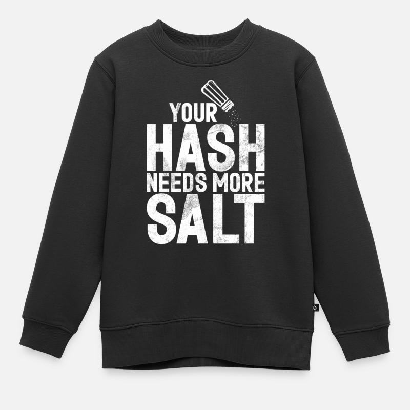 Cyber security hacker hacking - Kids Premium Organic Sweatshirt - black