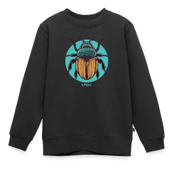 Großes fettes Insekt - Kinder Premium Organic Sweatshirt - Schwarz - Vorne - AI Model Kid Female (0cm)
