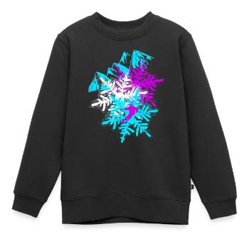 skifahren skifahrer - Kinder Premium Organic Sweatshirt - Schwarz - Vorne - AI Model Kid Female (0cm)