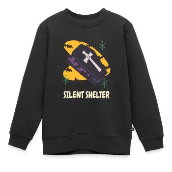 Cercueil de la mort Goth cercueil effrayant Halloween Vampires - Sweat Premium enfant bio - noir - Devant - AI Model Kid Female (0cm)