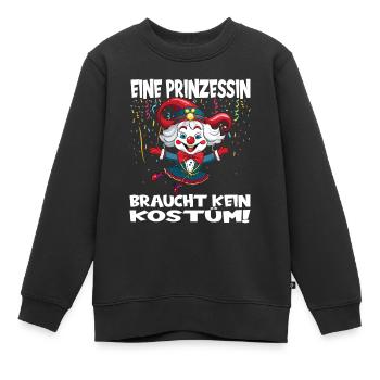Costume de carnaval Carnaval Carnaval - Sweat Premium enfant bio - noir - Devant - AI Model Kid Female (0cm)
