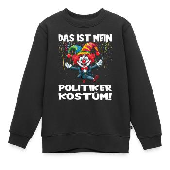 Costume de carnaval Carnaval Carnaval - Sweat Premium enfant bio - noir - Devant - AI Model Kid Female (0cm)
