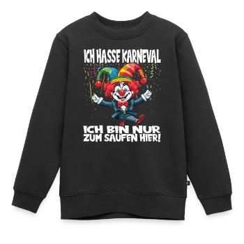 Costume de carnaval Carnaval Carnaval - Sweat Premium enfant bio - noir - Devant - AI Model Kid Female (0cm)