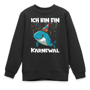 Costume de carnaval Carnaval Carnaval - Sweat Premium enfant bio - noir - Devant - AI Model Kid Female (0cm)