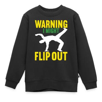 Capoeira Capoeirista - Sweat Premium enfant bio - noir - Devant - AI Model Kid Female (0cm)