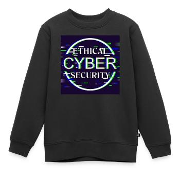 Ethical Cyber Security - Kids Premium Organic Sweatshirt - black - Front - AI Model Kid Female (0cm)