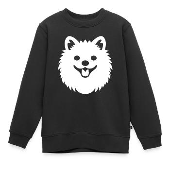 Spitz - Sweat Premium enfant bio - noir - Devant - AI Model Kid Female (0cm)