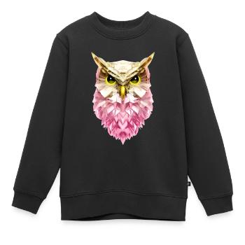 Nachteule - Kinder Premium Organic Sweatshirt - Schwarz - Vorne - AI Model Kid Female (0cm)