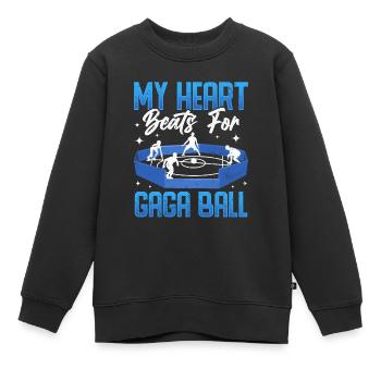 Dodgeball Hexagon Pit Sports Gaga Ball - Kinder Premium Organic Sweatshirt - Schwarz - Vorne - AI Model Kid Female (0cm)