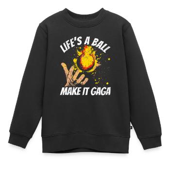 Dodgeball Hexagon Pit Sports Gaga Ball - Kinder Premium Organic Sweatshirt - Schwarz - Vorne - AI Model Kid Female (0cm)