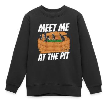 Ballon Dodgeball Hexagon Pit Sports Gaga - Sweat Premium enfant bio - noir - Devant - AI Model Kid Female (0cm)