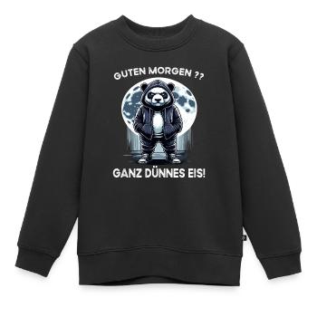 Ich hasse Menschen Morgenmuffel im Büro lustig - Kinder Premium Organic Sweatshirt - Schwarz - Vorne - AI Model Kid Female (0cm)
