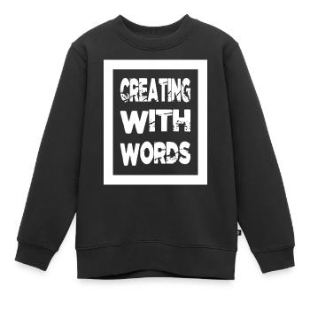 creativity creative inspiration writing tips quote - Kids Premium Organic Sweatshirt - black - Front - AI Model Kid Female (0cm)