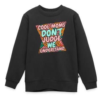 Maman Soutien Maman - Sweat Premium enfant bio - noir - Devant - AI Model Kid Female (0cm)